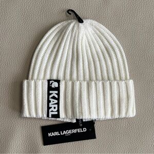 NWT - Karl Lagerfeld Paris Adult Logo Beanie